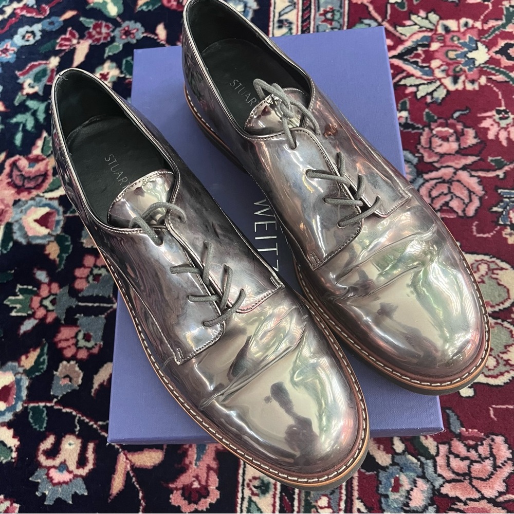 Stuart Weitzman Pewter Glass Women’s Shoes